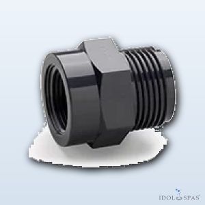 Krátký přechodový nipl závitový M/F 3/4" × 1/4"