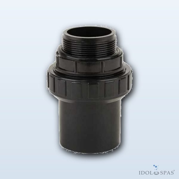 Černé šroubení 1 1/2" pro filtrační jednotku TOP