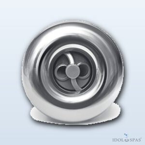 Rising Dragon Masážní tryska 2" (54 mm) Face Spinning Smooth Stainless Steel K77989-02
