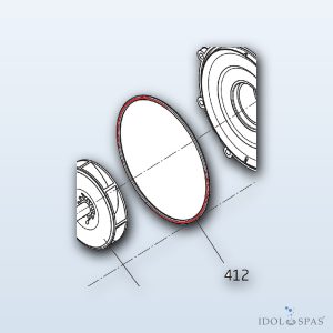 Těsnění těla čerpadla Badu 21-50 – 164,47 × 5,33 mm