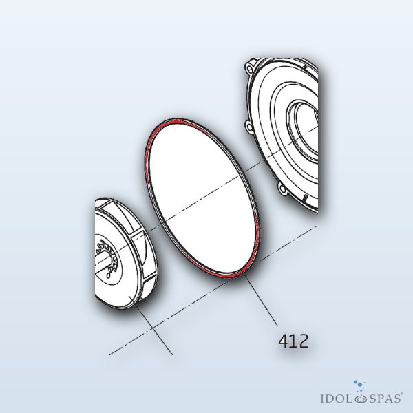 Těsnění těla čerpadla Badu 21-50 – 164,47 × 5,33 mm