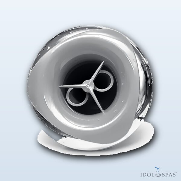 Rising Dragon Masážní tryska 4" (108 mm) Alpha Twin Pulse Stainless Steel K66994-02