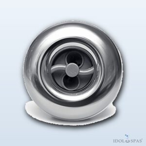 Rising Dragon Masážní tryska 2,5" (62 mm) Face Spinning Smooth Stainless Steel K77990-02