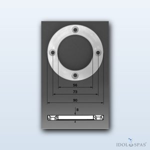 Flange set for Procopi jet β white