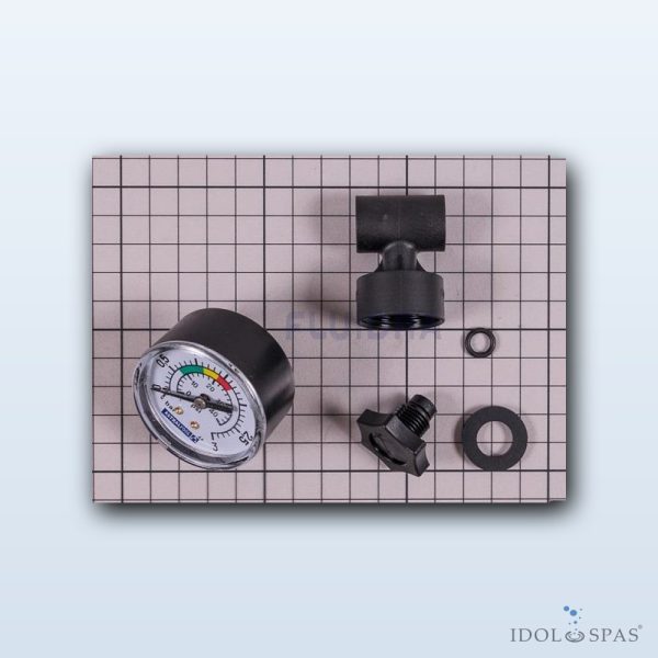 Adapter with pressure gauge, T-piece and plug PTK – new type