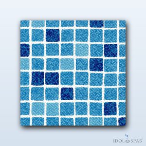 Protiskluzná fólie ELBE STG 2 mm – Mosaic Blue, šíře 1,65 m (mozaika modrá, cena za 1 bm)