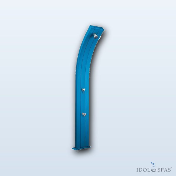 Solární sprcha DADA světle modrá s oplachem nohou