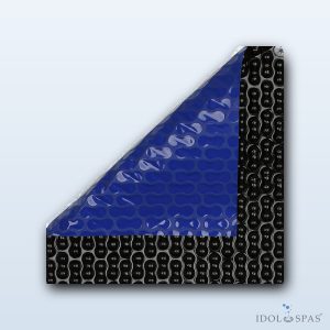 GeoBubble Solar Cover 400 mic Blue/Black, Width 6.0 m