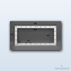 Frame with Flange and Seal for Procopi Skimmer – White