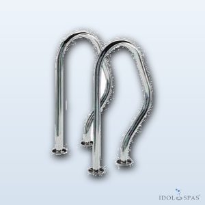 Exit handrail type 470 Γ 800 mm with round flanges