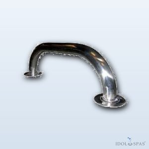 Handrail with Flanges, Stainless Steel AISI 316 β 2.0 m Length