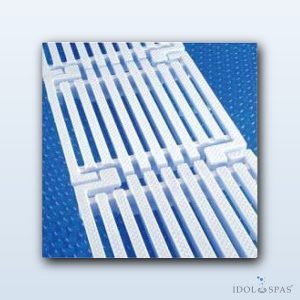 Straight Longitudinal Board Grating 195 Γ 24 mm β White