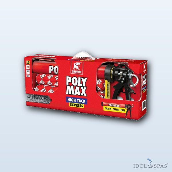 POLY MAX HIGH TACK EXPRESS Profi-Set 6 Stück inkl. Pistole