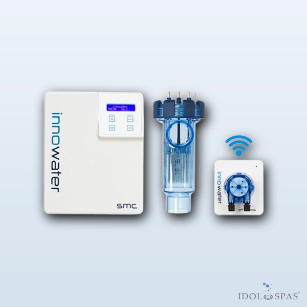 Salt electrolysis unit Innowater SMC 10 with ORP probe and pH dosing for pools up to 25 m³
