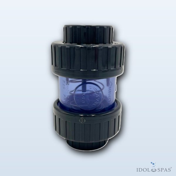 Zpětný ventil transparentní d75 PVC PN16 EPDM
