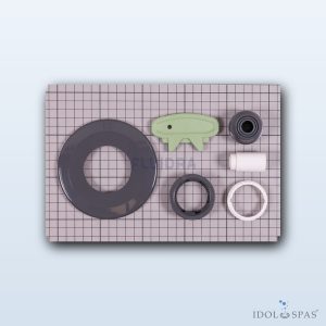 Set für Düse 00330 – Ring, Kappe, Kugel, Schlüssel, Farbe Anthrazit