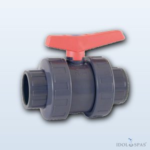 Zweiwege-Kugelhahn d75 PVC – Klebung