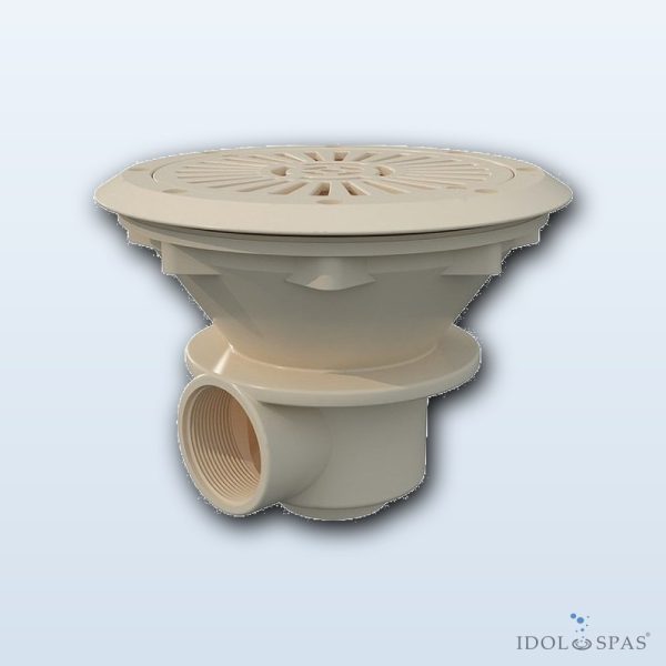 Kulatá dnová výpust 210 mm – slonová kost RAL1015