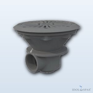 Kulatá dnová výpust 210 mm – šedá RAL7004