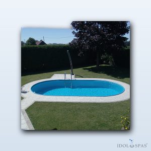 Oválný bazén TOSCANA 4,16 x 10,00 x 1,20 m – šedá fólie 0,8 mm