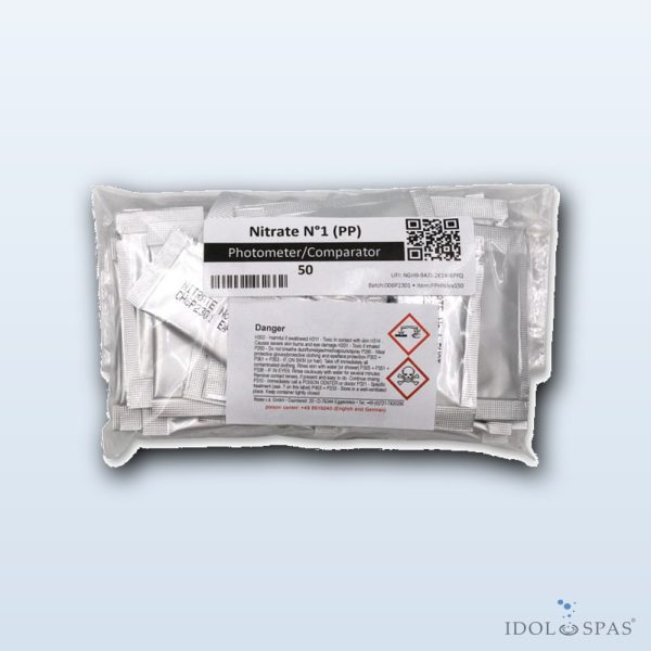 PoolLab Reagent – Nitrate 1 (PP) for Nitrate Measurement, 50 Sachets