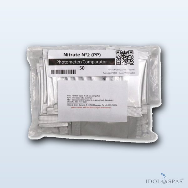 PoolLab Reagent – Nitrate 2 (PP) for Nitrate Measurement, 50 Sachets