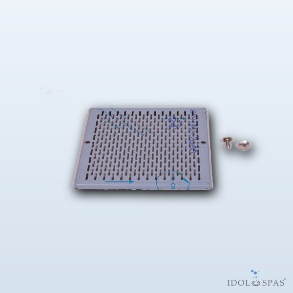 Stainless steel inlet grille 252x252