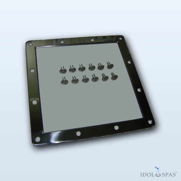 Stainless steel frame + screws for inlet 22418
