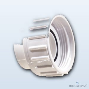 Waterway 1"-Pumpenverschraubung mit Klebestutzen und O-Ring (400-1990)