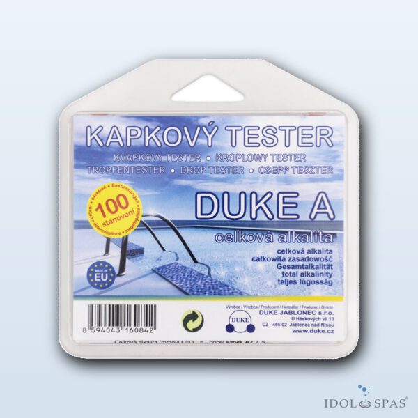 DUKE A kapkový tester na alkalitu vody