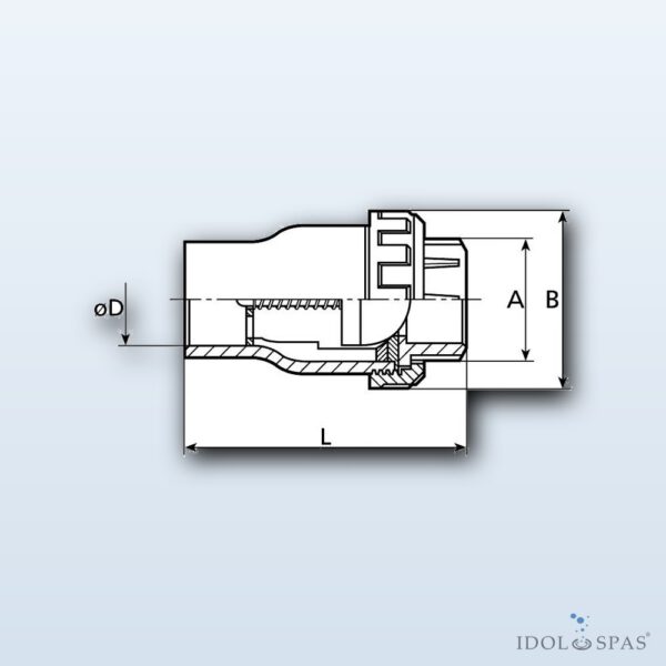 Cone Check Valve 20 mm - Obrázek 2