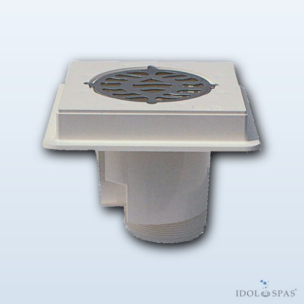 Floor Drain ABS, Stainless Steel Grille AISI 316, for Concrete - Obrázek 2