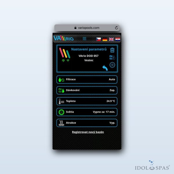 VArio – WiFi modul verze 1.4 (inteligentní řízení bazénu) - Obrázek 2