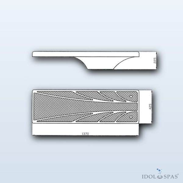 Diving Board 1400x425x250 mm Blue - Obrázek 2
