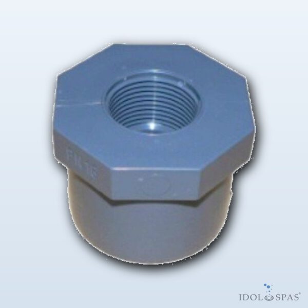 Short Reducer Adhesive/Thread Female d50–1 1/4 PVC - Obrázek 2