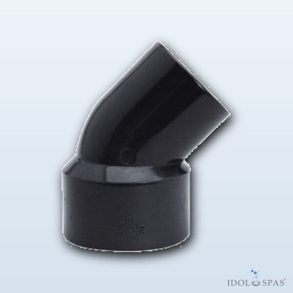 Redukované koleno 45° d63/50/63 PVC PN10 - Obrázek 2