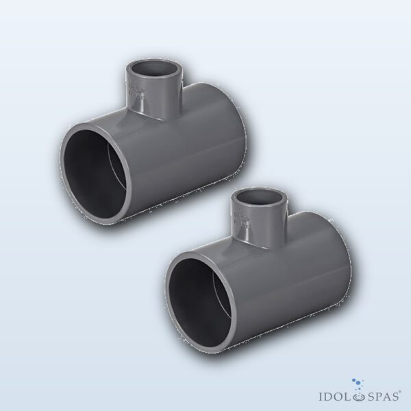 T-kus redukovaný 90° PVC 110 × 75 × 110 mm - Obrázek 2