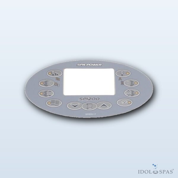 Davey / Spa Power Ovládací panel SP1200 Grey - polep/nálepka (Q616016-1) - Obrázek 2