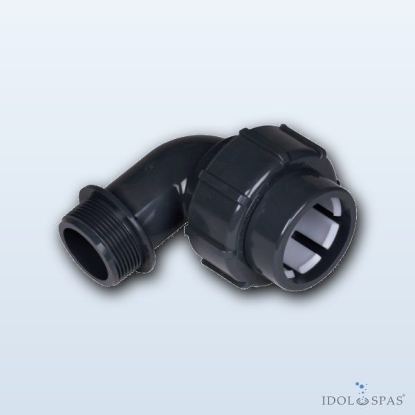 Adapter Elbow Thread/Flex d50 – 1 1/2" PVC - Obrázek 2