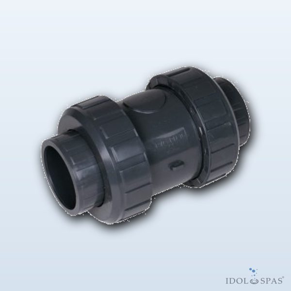 Zpětný ventil d32 s teflonovou pružinou PN10 PVC - Obrázek 2
