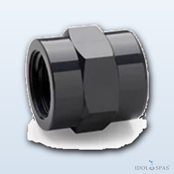 Threaded PVC Coupling d1 1/2"×1 1/2" PN16 - Obrázek 2