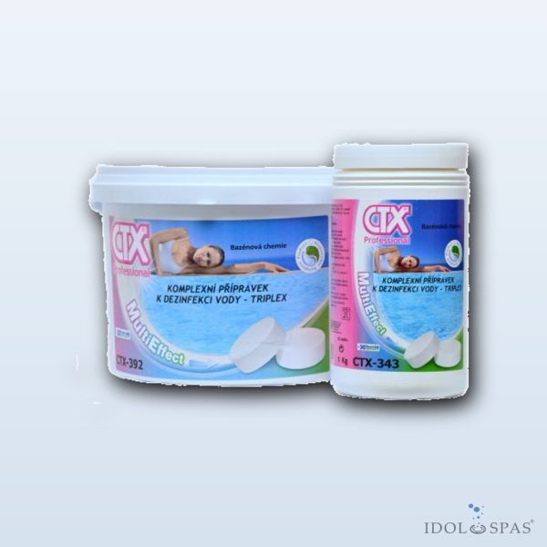 CTX 343 Triplex – chlorové tablety 20 g, pomalu rozpustné, 1 kg - Obrázek 2