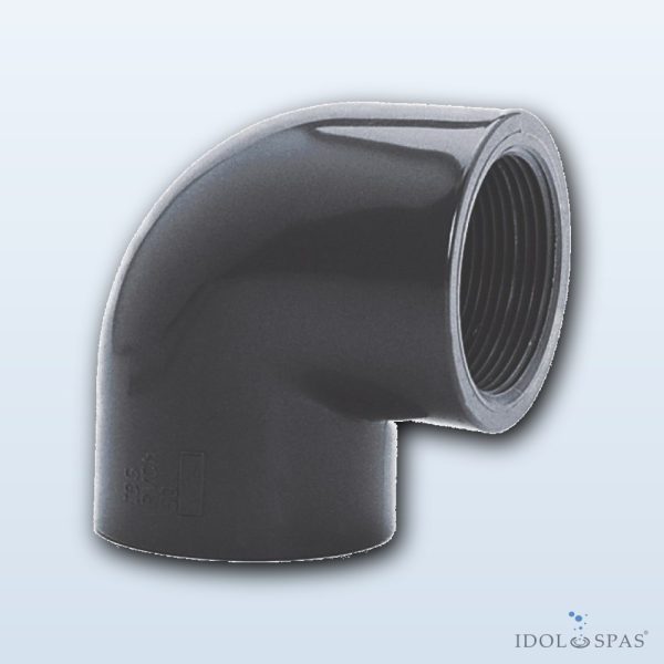 Bogen 90° PVC – d20 × 1/2" Innengewinde - Obrázek 2