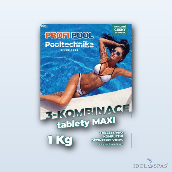 3-kombinační tablety Maxi Profipool – balení 1 kg (5 ks × 200 g) - Obrázek 2