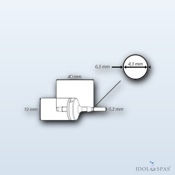 CG Air Zpětná klapka k ozonizátoru OZONT-VALVE-VK - Obrázek 2