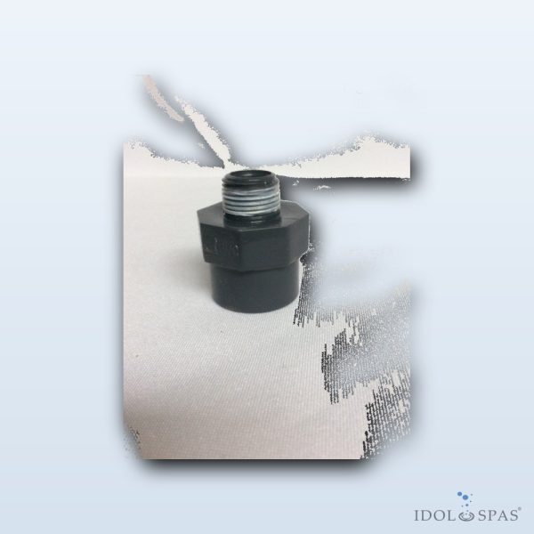 Přechodový nipl závitový M/F 3/8" × 1/2" - Obrázek 2