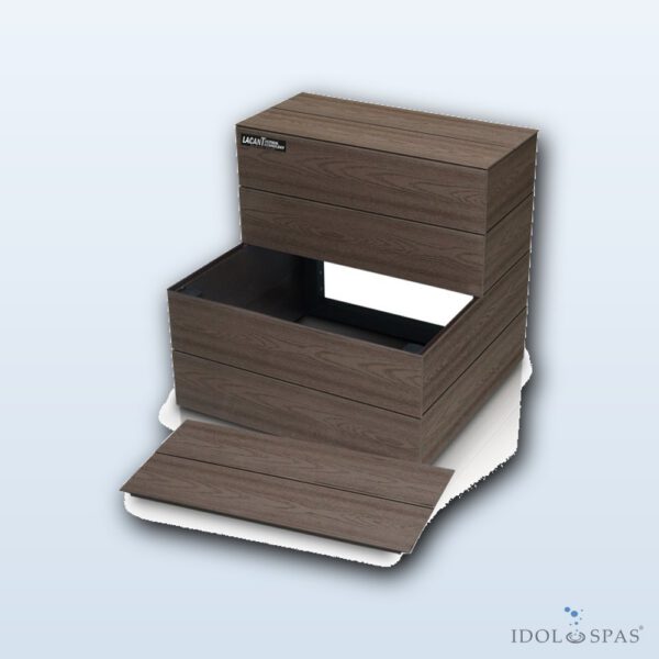 Canadian Spa International Schodiště Lacan COMPACT – American Walnut S01 (18980-S01) - Obrázek 2