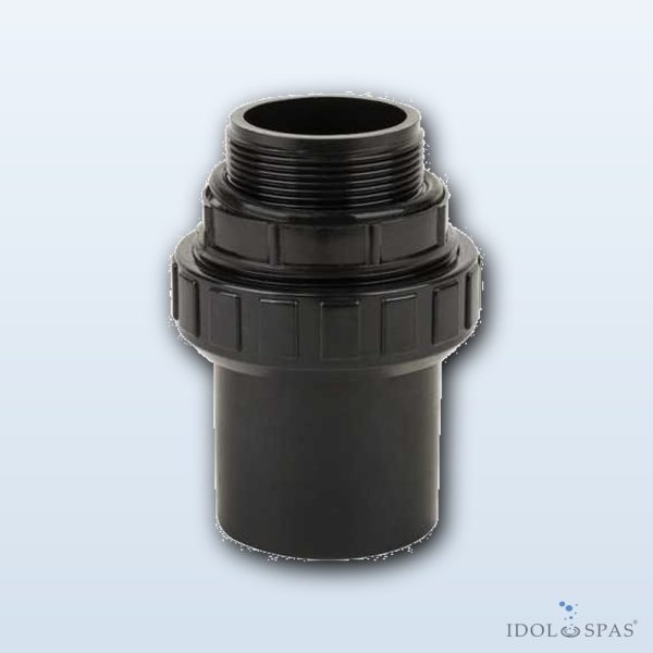Černé šroubení 1 1/2" pro filtrační jednotku TOP - Obrázek 2