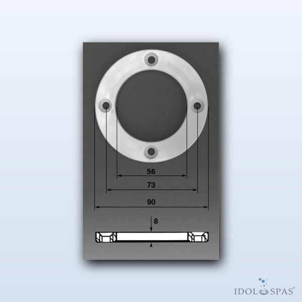 Flange set for Procopi jet – white - Obrázek 2