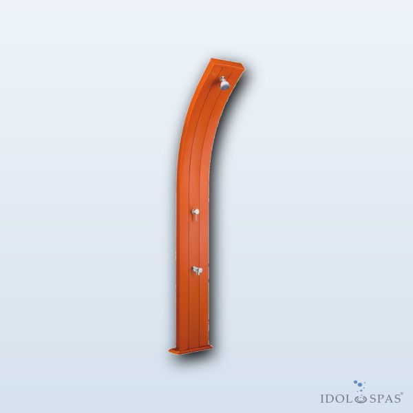 DADA solar shower, orange, with foot rinse - Obrázek 2